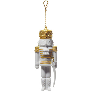 Lladro Nutcracker Christmas Ornament - Golden Lustre