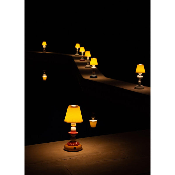 Load image into Gallery viewer, Lladro Lotus Firefly Table Lamp - Green and Blue
