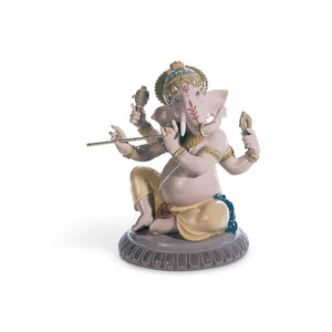 Lladro Bansuri Ganesha Figurine