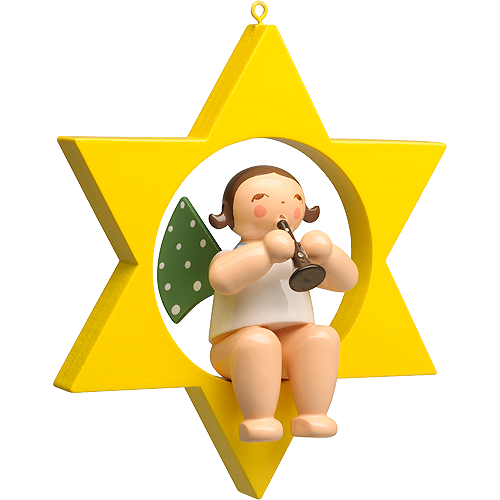 Wendt & Kuhn Angel with Clarinet, in Star Figurine