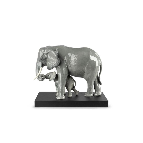 Load image into Gallery viewer, Lladro Leading The Way Elephants Sculpture
