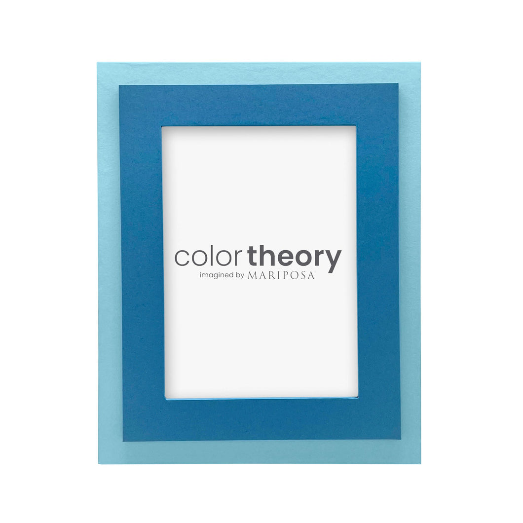 Mariposa Tiered Denim Blue and Periwinkle 5x7 Frame