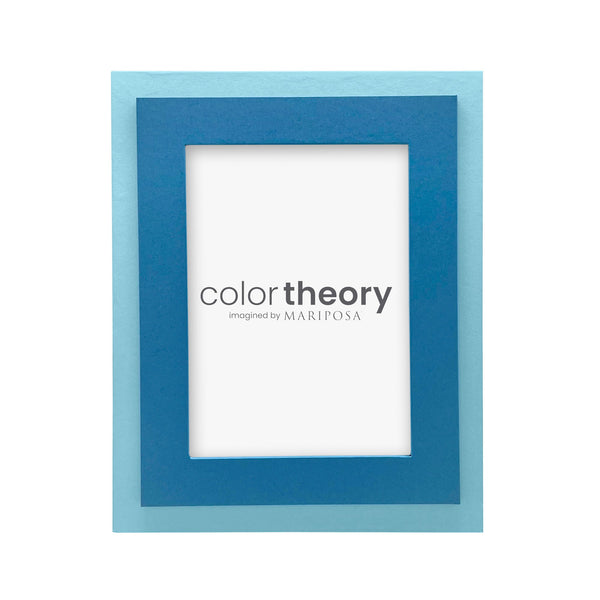 Load image into Gallery viewer, Mariposa Tiered Denim Blue and Periwinkle 5x7 Frame
