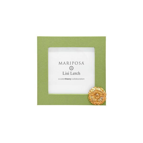 Load image into Gallery viewer, Mariposa Flower Meadow Green 4x4 Frame
