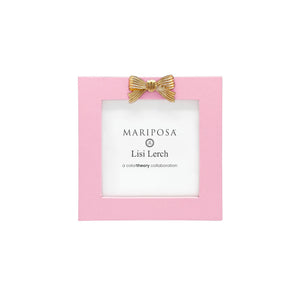 Mariposa Bow Pink 4x4 Frame