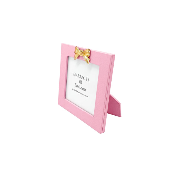 Load image into Gallery viewer, Mariposa Bow Pink 4x4 Frame
