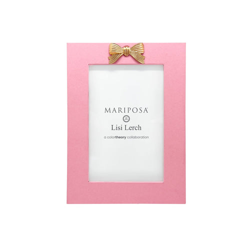 Mariposa Bow Pink 4x6 Frame