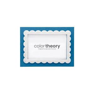 Mariposa Denim Blue Scallop 4x6 Frame
