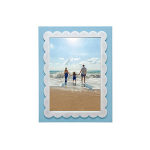 Mariposa Periwinkle Blue Scallop 5x7 Frame