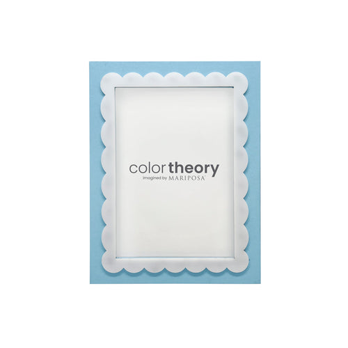 Mariposa Periwinkle Blue Scallop 5x7 Frame