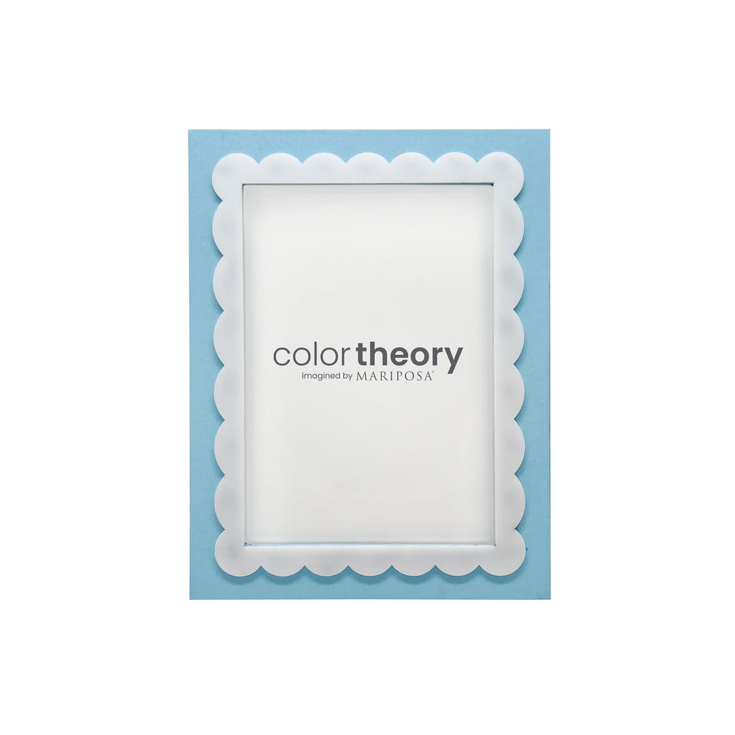 Mariposa Periwinkle Blue Scallop 5x7 Frame