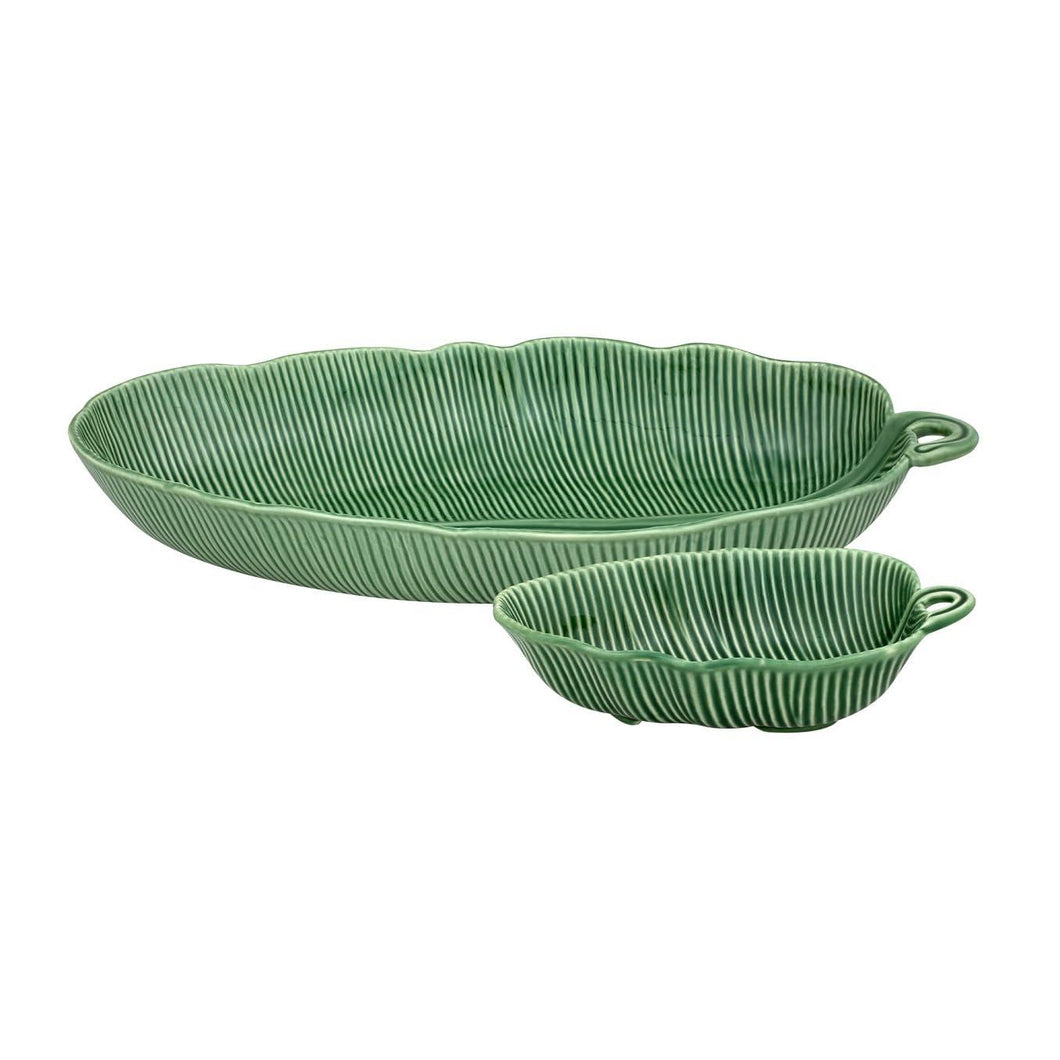 Bordallo Pinheiro Leaves 5 Pieces Salad Serving Set