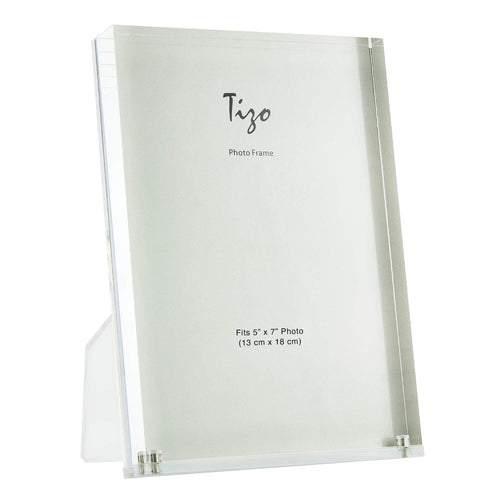 Tizo Design Clear 5x7 Acrylic Picture Frame with Stand