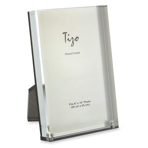 Tizo Design Silver 8x10 Acrylic Picture Frame with Stand