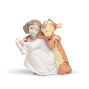 Lladro NAO Hugs with Tigger - Figurine