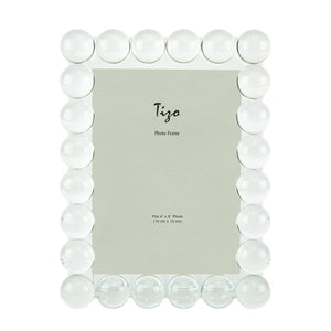 Tizo Design Crystal Glass Single Bubble 4x6 Picture Frame