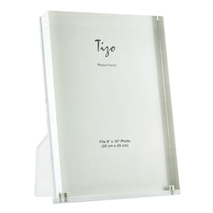 Tizo Design Clear 8x10 Acrylic Picture Frame with Stand