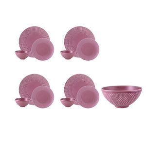 Bordallo Pinheiro Bicos Pink 13 Pieces Set