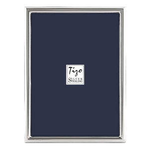 Tizo Design 8x10 Thin Plain - Sterling Silver Frame