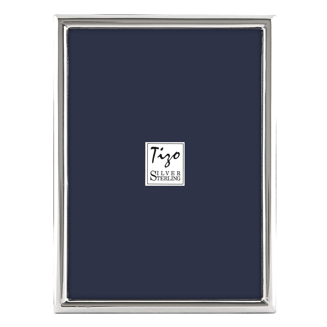 Tizo Design 8x10 Thin Plain - Sterling Silver Frame