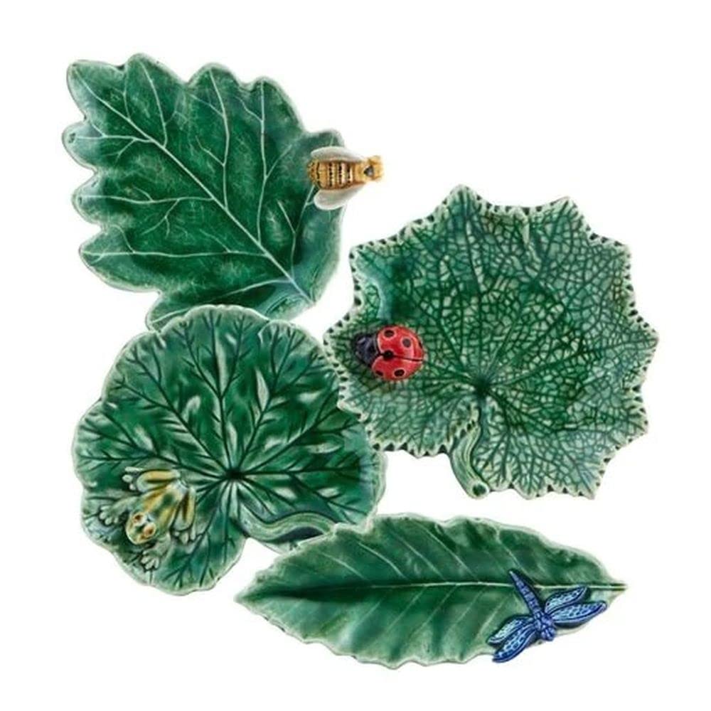 Bordallo Pinheiro Countryside Leaves Set of 4 Assorted Leaves