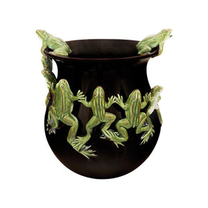 Bordallo Pinheiro Arte Bordallo Frog Dance Pot