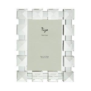 Tizo Design Crystal Glass Frame "Pyramid" 4x6