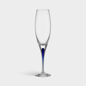 Orrefors Intermezzo Blue Champagne