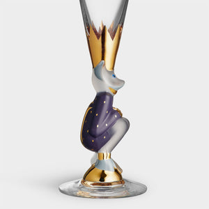 Orrefors Sparkling Devil Champagne Purple