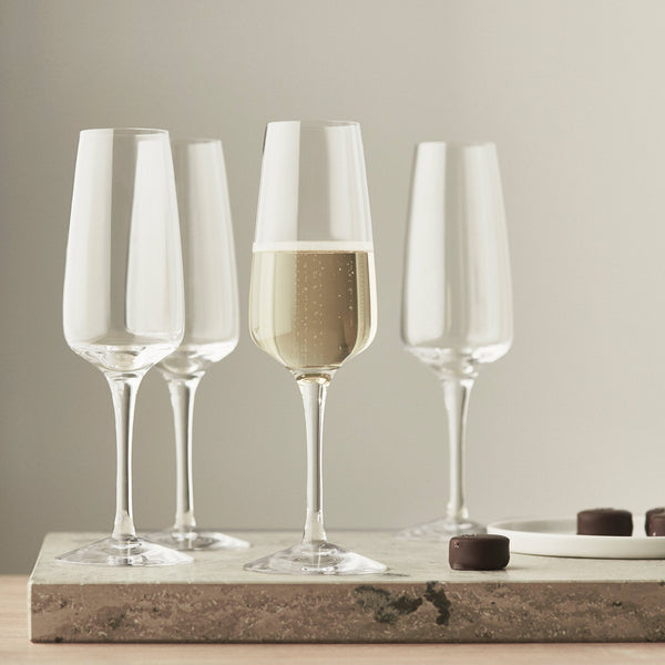 Load image into Gallery viewer, Orrefors Pulse Champagne Set of 4
