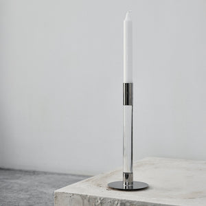 Orrefors Lumiere Candlestick Silver Medium