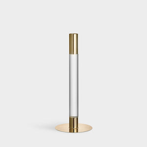 Orrefors Lumiere Candlestick Gold Medium