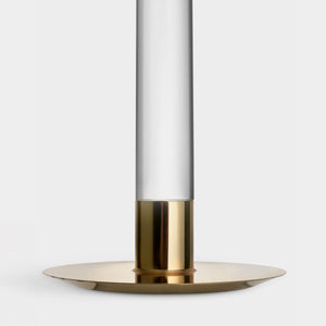 Orrefors Lumiere Candlestick Gold Medium
