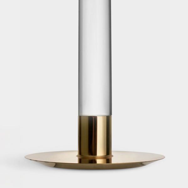 Load image into Gallery viewer, Orrefors Lumiere Candlestick Gold Medium
