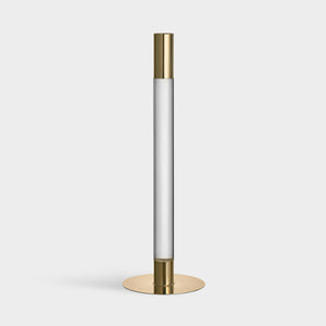 Orrefors Lumiere Candlestick Gold Large