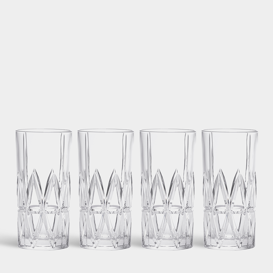 Orrefors Peak Highball - Set of 4