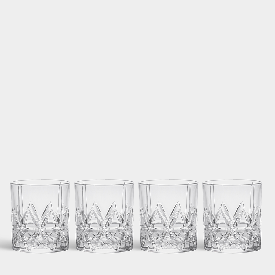 Orrefors Peak Old Fashioned - Set of 4