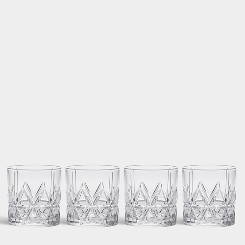 Orrefors Peak Double Old Fashioned - Set of 4
