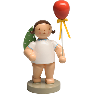 Wendt & Kuhn Angel with Balloon, Red