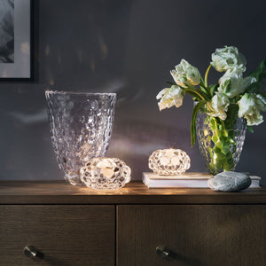 Orrefors Raspberry Votive Medium