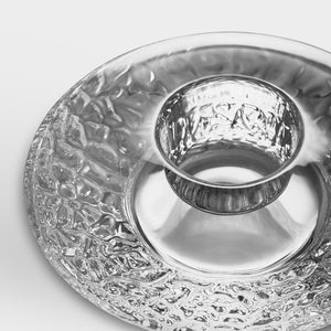 Orrefors Discus Clear Votive Large