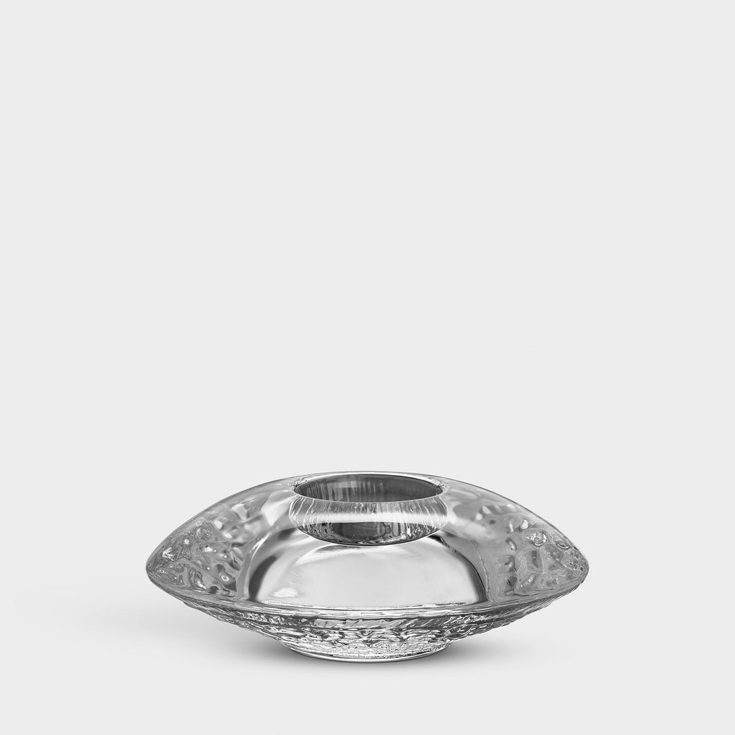 Orrefors Discus Clear Votive Large