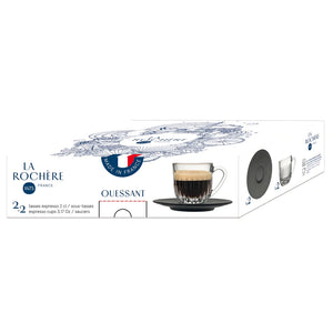 La Rochere Ouessant Espresso Cups & Saucer 2pk - Set of 2