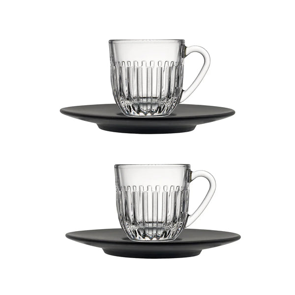 Load image into Gallery viewer, La Rochere Ouessant Espresso Cups &amp; Saucer 2pk - Set of 2
