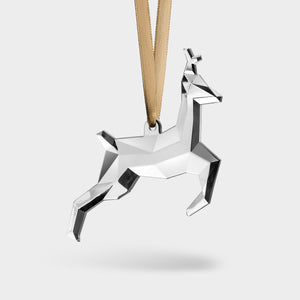 Orrefors Scandinavian Forest Deer Ornament