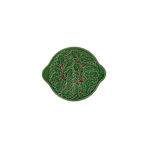 Bordallo Pinheiro Holly Cake Plate 36Cm / 14"