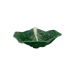 Bordallo Pinheiro Cabbage Leaf 14" Crooked Green