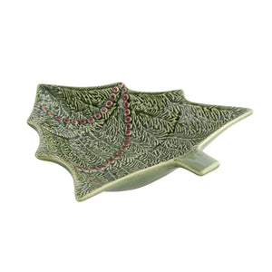 Bordallo Pinheiro Christmas Large Bowl Christmas Tree 27.5 Cm / 10", Set of 4