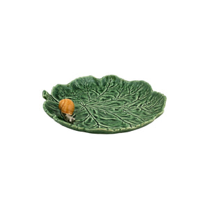 Bordallo Pinheiro Geranium Leaf with Snail