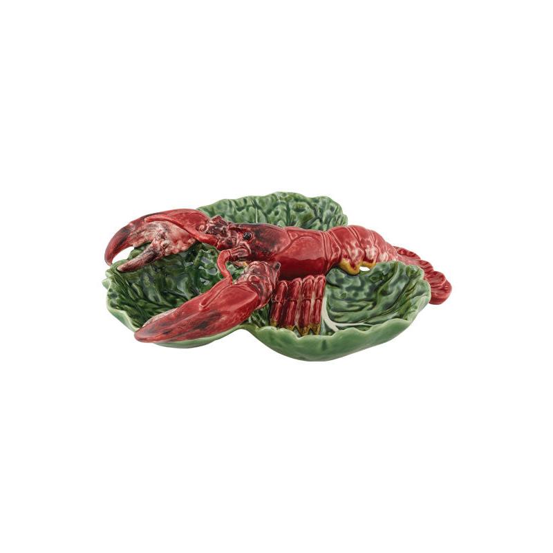 Bordallo Pinheiro Cabbage with Lobsters Large Appetizer Plate